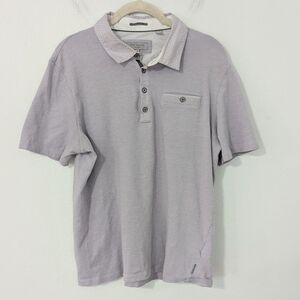 Ted Baker London Polo Shirt Contrast Collar Short Sleeve Lilac Size 4 Large L